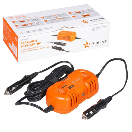 Зарядное устройство AIRLINE от прикуривателя 12В, 5А