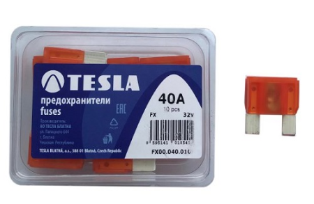 Предохранитель FX TESLA 40А (оранж)