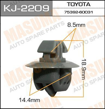 Пистон TOYOTA MASUMA (молдингов/серый)