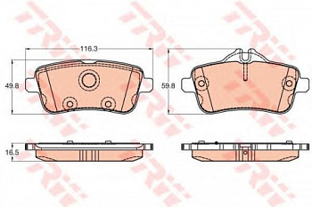 Колодки торм MB W166 зад TRW GDB1947 (+GIC336)