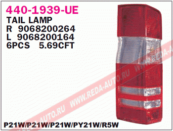 Фонарь зад. MB SPRINTER 06- лев TYC 043714