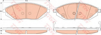 Колодки торм CHEVROLET SPARK 10- пер SANGSIN GDB4606