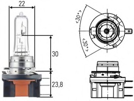 Автолампа H15 OSRAM