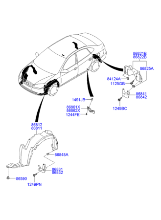 Локер HYUNDAI ELANTRA 07- пер лев TYG
