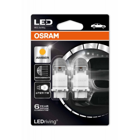 Автолампа LED PY27/7W OSRAM (пара/желт)
