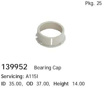 Детали Генератора Втулка подшипника генератора CARGO (35x37x14)