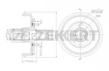Барабан торм FORD FUSION METACO