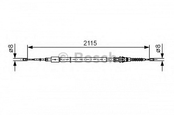 Трос ручника PEUGEOT 307 HP C26443