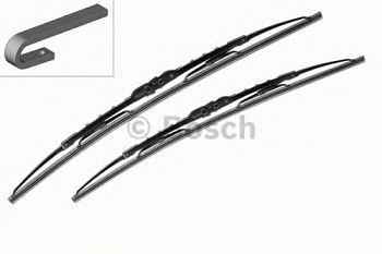 Щетки ст/очист 650mm+450mm BOSCH (крючок+каркас) 567809