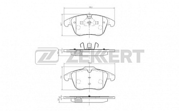 Колодки торм FORD MONDEO IV/GALAXY 08- пер ZEKKERT GDB1683=GDB1960