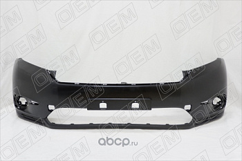 Бампер Toyota Highlander 10-13 перед (ПТФ/ С отверстием под крюк) SAT