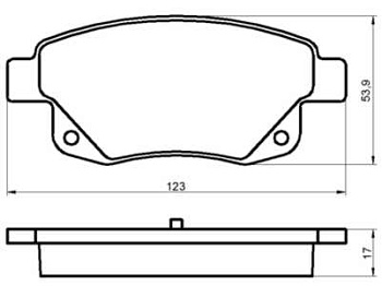 Колодки торм FORD TRANSIT 06- зад диск МАРКОН GDB1725 (+PFK467)