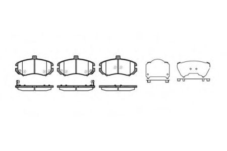 Колодки торм HYUNDAI ELANTRA пер RH GDB3431=2119402