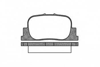Колодки торм GEELY FC/TOYOTA CAMRY V20/BYD F3/LIFAN SOLANO зад RH GDB3278