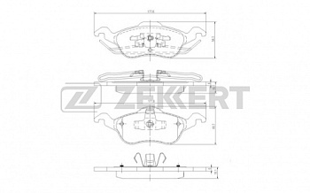 Колодки торм FORD FOCUS I пер ZEKKERT GDB1358=269100