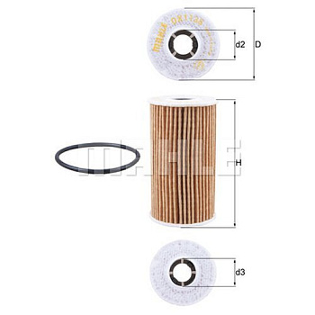 Фильтр масл LR/JAGUAR 2.0D MAHLE HU6024Z