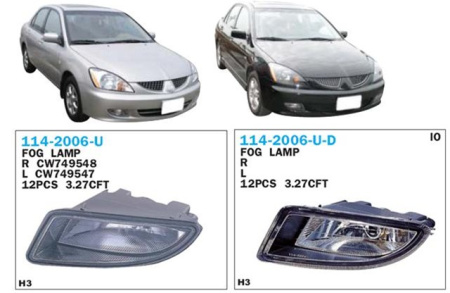 Фара п/т MITSUBISHI LANCER XI 03-05 лев DEPO