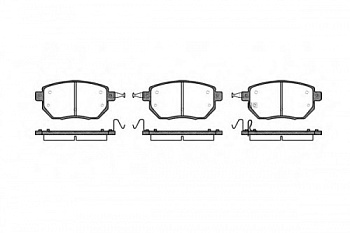 Колодки торм NISSAN/INFINITY пер REMSA GDB3416