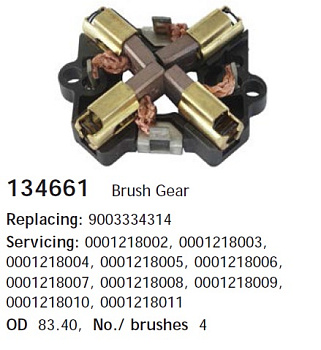 Детали стартера Щетки стартера MB/VW/FIAT прав вращ CARGO