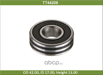 Детали генератора Подшип. генератора 17x42x13 TESLA