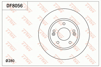 Диск торм KIA CEED 12-/ELANTRA 11- пер TRW
