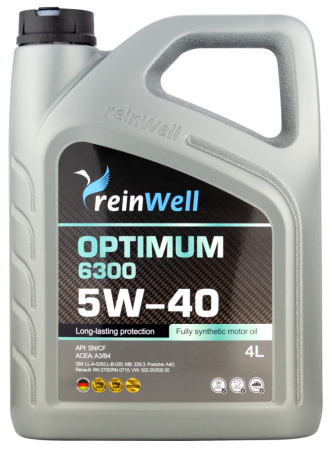 Масло мот ReinWell 5W40 (A3/B4) 4L