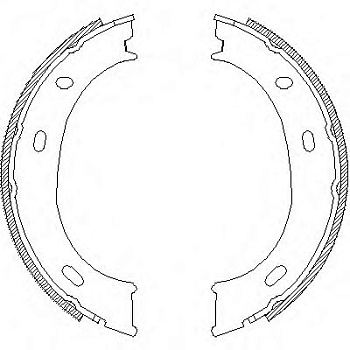 Колодки ручника MB SPRINTER/VW LT RH GS8433