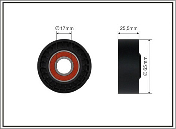 Ролик привод FORD TRANSIT 06-/BOXER 06- 2.2 CAFFARO