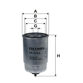 Фильтр топл HYUNDAI FILTRON WK824/1=WK8019
