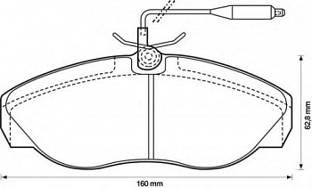 Колодки торм FIAT DUCATO 94-02 18 пер STELLOX GDB1106