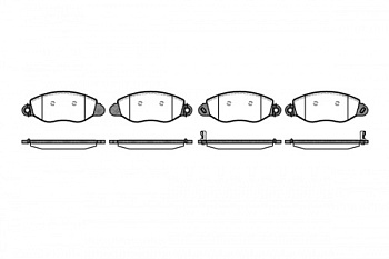 Колодки торм FORD TRANSIT 00-07 пер RH GDB1461