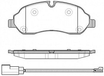 Колодки торм FORD TRANSIT 14- пер REMSA (спарка)