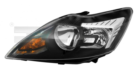 Фара FORD FOCUS II 08-11 лев TYC (черн)