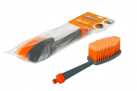 Щетка для мытья с насадкой для шланга, с мягкой распушенной