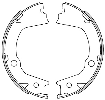 Колодки ручника SSANG YONG ACTYON RH