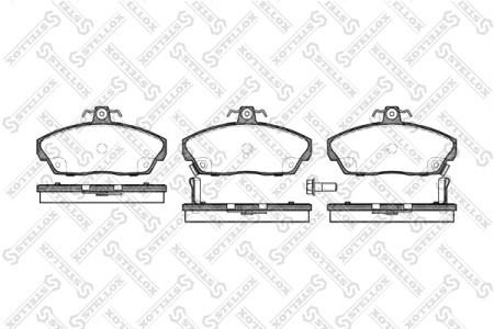 Колодки торм ROVER 216-416 пер STELLOX GDB496