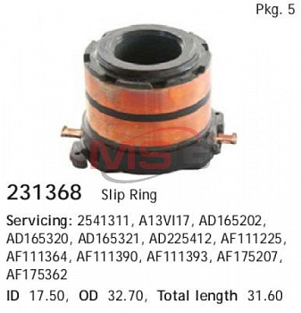 Детали генератора Коллектор CARGO (17.50x32.70x31.60)