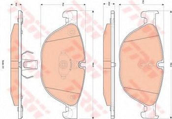 Колодки торм BMW F01/F06/F07/F10/F13 пер TRW