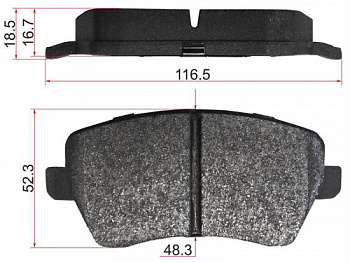 Колодки торм NISSAN NOTE/MICRA/LADA LARGUS 16V/DUSTER 1.6/ALMERA G15/VESTA/KAPTUR 1.6 пер HSB GDB3332