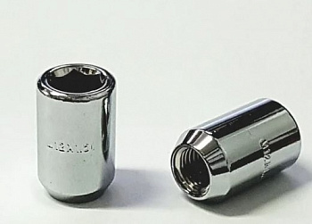 Гайка колесная m12x1.25/32/внутр шестигранн) Хром АВТОКОМПОНЕНТ