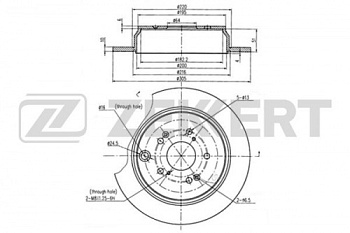 Диск торм GW HOVER H6 задн ZEKKERT