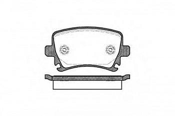 Колодки торм VAG A3/GOLF V/PASSAT B6/TOURAN зад REMSA GDB1622 (+1987474314)