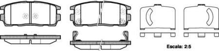 Колодки торм CHEVROLET CAPTIVA/OPEL ANTARA зад RH GDB1716