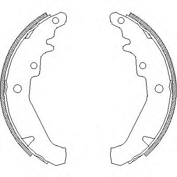 Колодки торм FIAT ALBEA зад RH GS8436 (180x29)