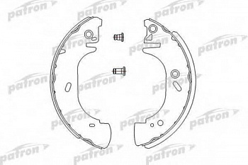 Колодки торм FORD TRANSIT 94-00 зад 15" PATRON GS8630=91054500 (280x65)
