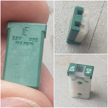 Предохранитель VOLVO 40A зеленый