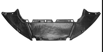 Пыльник бампера FORD FOCUS III пер нижн AKRADO