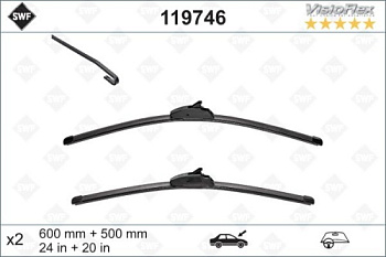 Щетки ст/очист BMW F15/F16 SWF