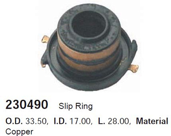 Детали генератора Коллектор CARGO (17x33.50x28)