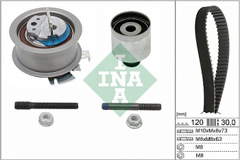 Р/к ГРМ VAG T5 1.9 INA